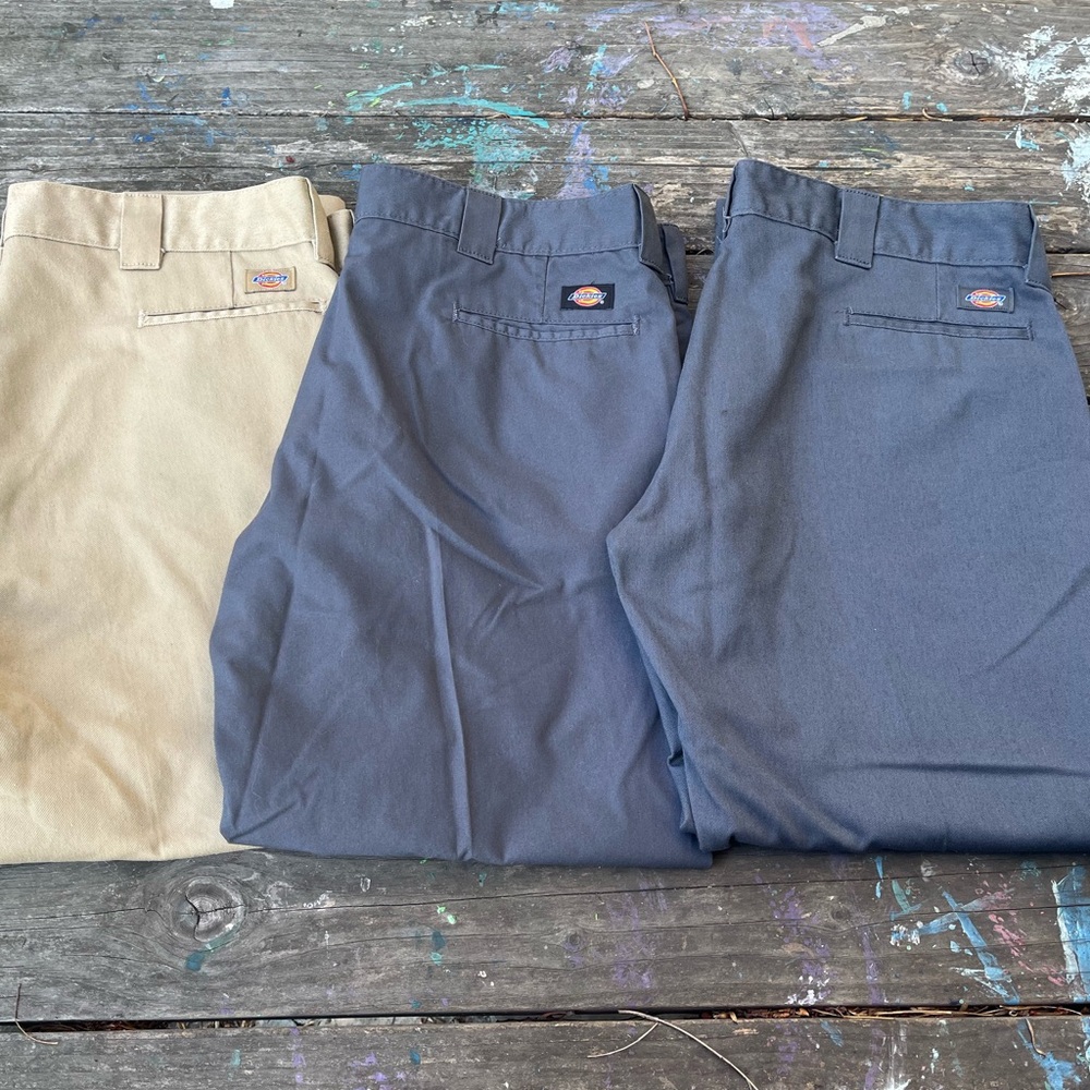 Slim Straight Dickies Work Pants (Set of 3 Pairs)